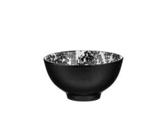 SİYAH ÇİÇEK DESEN 6'LI KASE/ÇEREZLİK 9,5CM