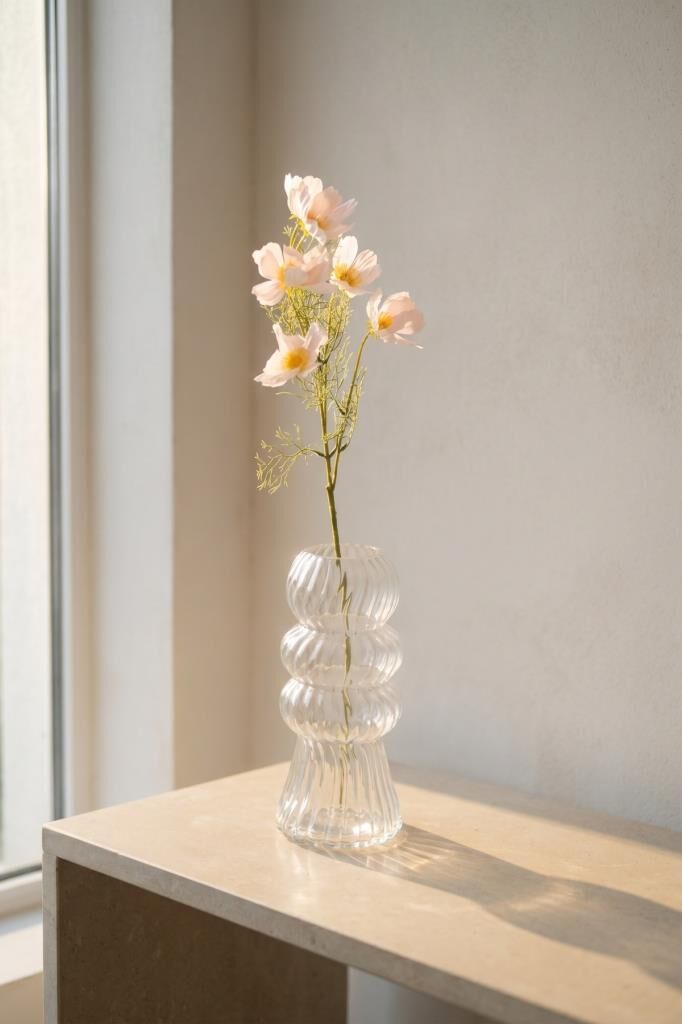 PEMBE KOZMOS TEK DAL YAPAY ÇİÇEK 78CM