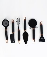 SİYAH BAKIR 6'LI SERVİS SETİ