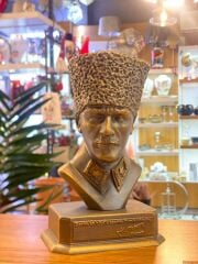 ALTIN ESKİTME ATATÜRK BİBLO 21CM