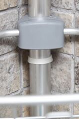 ALUMİNYUM 4 RAFLI YAYLI BANYO KÖŞE RAFI MAT ELOKSAL