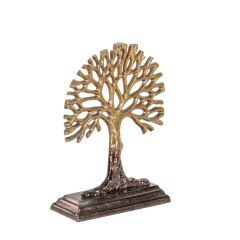 KAHVE BAKIR AĞAÇ DEKOR 25CM