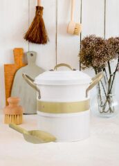 GALVİN BAKLİYAT KABI BEYAZ 23X26CM