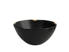 SİYAH GOLD KASE 23X11CM