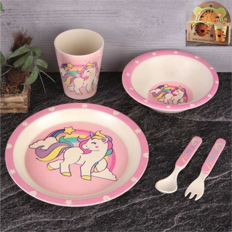 BAMBU FİBER MAMA TAKIMI UNICORN