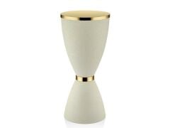 SETA TEXTURED CREAM GOLD KONİK SEHPA/DEKOR 70CM