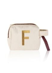 ''F' HARF NAKIŞLI ÇANTA 14x12 CM