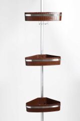 FINA BANYO KÖŞE RAFI PASLANMAZ ALÜMİNYUM BORULAR KAHVERENGİ