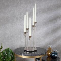 TIFFANY GÜMÜŞ 5'Lİ MUMLUK