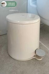 CİGO 6LT PEDALLI BEJ ÇÖP KOVA