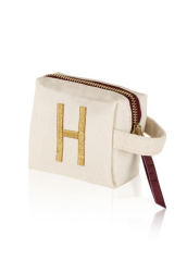 ''H'' HARF NAKIŞLI ÇANTA 14x12 CM