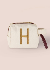 ''H'' HARF NAKIŞLI ÇANTA 14x12 CM