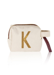 ''K'' HARF NAKIŞLI ÇANTA 14x12 CM