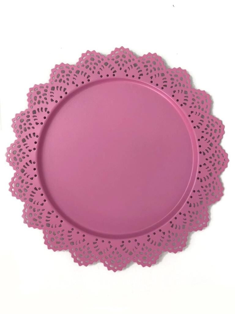 DANTEL YUVARLAK METAL TEPSİ