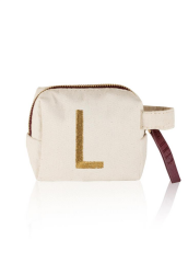 ''L'' HARF NAKIŞLI ÇANTA 14x12 CM