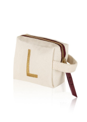 ''L'' HARF NAKIŞLI ÇANTA 14x12 CM