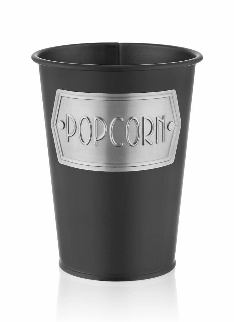 SİYAH POPCORN KOVASI 16CM