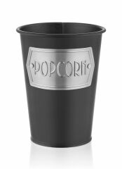 SİYAH POPCORN KOVASI 16CM