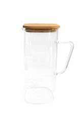 BAMBU KAPAKLI CAM SÜRAHİ 1900ML