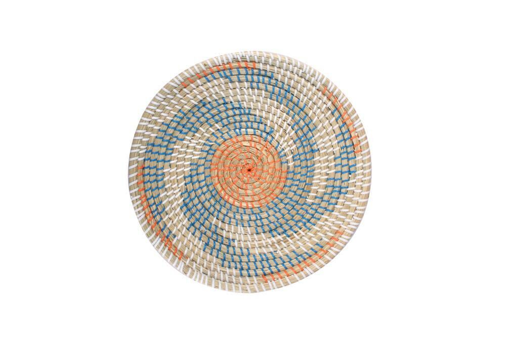 HASIR DUVAR SÜSÜ TURUNCU MAVİ 35CM