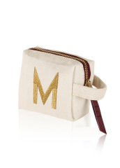 ''M'' HARF NAKIŞLI ÇANTA 14x12 CM