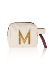 ''M'' HARF NAKIŞLI ÇANTA 14x12 CM