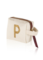 ''P'' HARF NAKIŞLI ÇANTA 14x12 CM