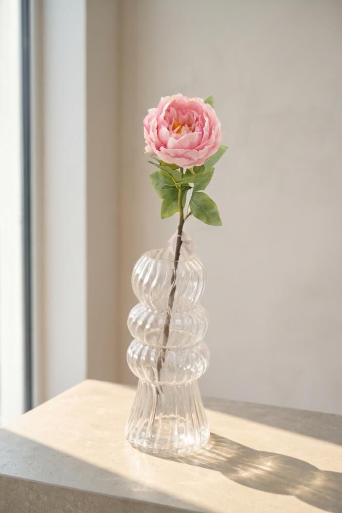 PEMBE ŞAKAYIK TEK DAL YAPAY ÇİÇEK 61CM