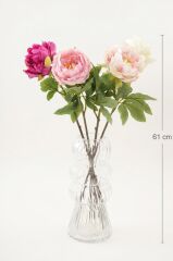 PEMBE ŞAKAYIK TEK DAL YAPAY ÇİÇEK 61CM