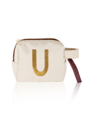 ''U'' HARF NAKIŞLI ÇANTA 14x12 CM