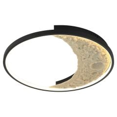 MULEN SİYAH L500 LEDLİ PLAFONYER AVİZE 3000K