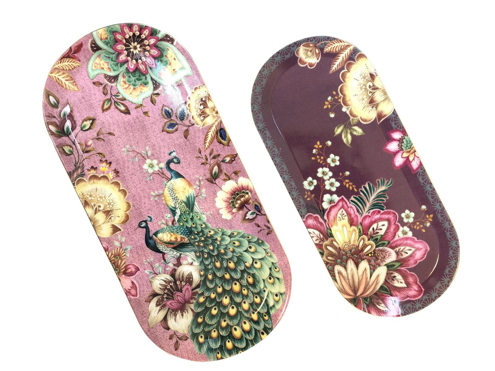 PEONY PİNK 2'Lİ OVAL SERVİS