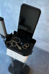 SUI TUVALET FIRÇALIKLI TUVALET KAĞITLIK SİYAH