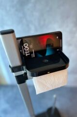 SUI TUVALET FIRÇALIKLI TUVALET KAĞITLIK SİYAH