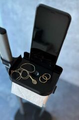 SUI TUVALET FIRÇALIKLI TUVALET KAĞITLIK SİYAH