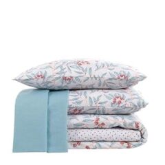 SHARON BLUE ÇİFT KİŞİLİK NEVRESİM TAKIMI