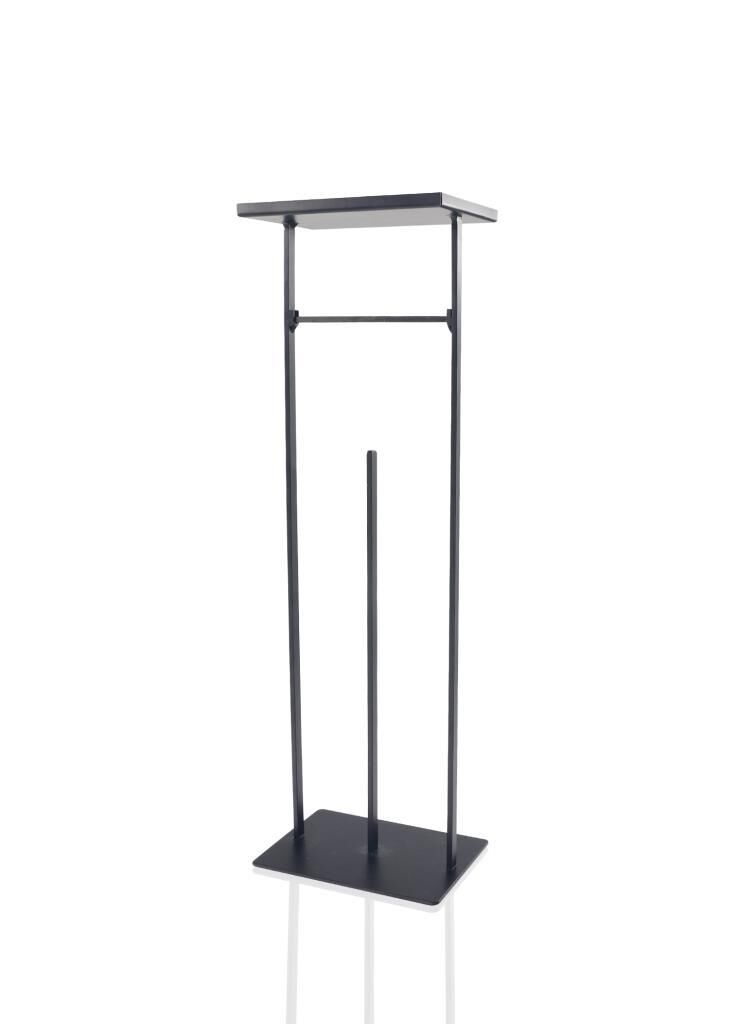 SİYAH TEPSİLİ TUVALET KAĞIDI STANDI 54X15X12CM