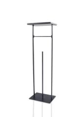 SİYAH TEPSİLİ TUVALET KAĞIDI STANDI 54X15X12CM