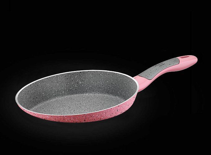 GRANİT KREP TAVA PEMBE 22CM