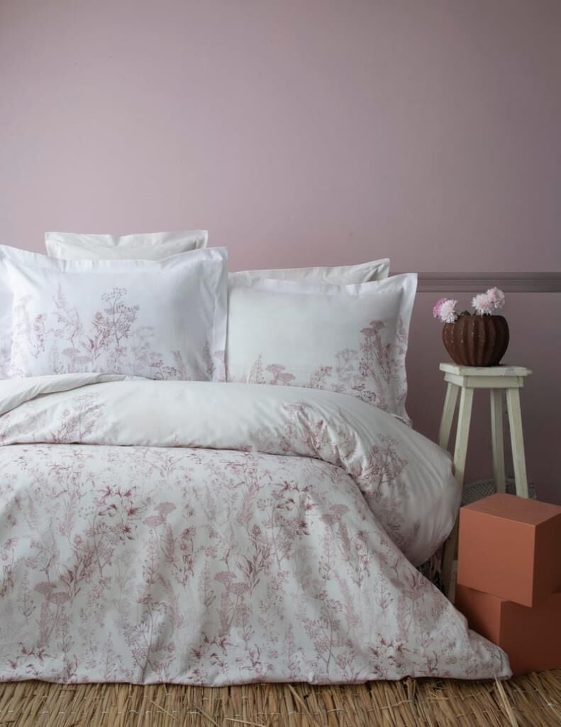 HEATHER PUDRA ÇİFT KİŞİLİK NEVRESİM TAKIMI