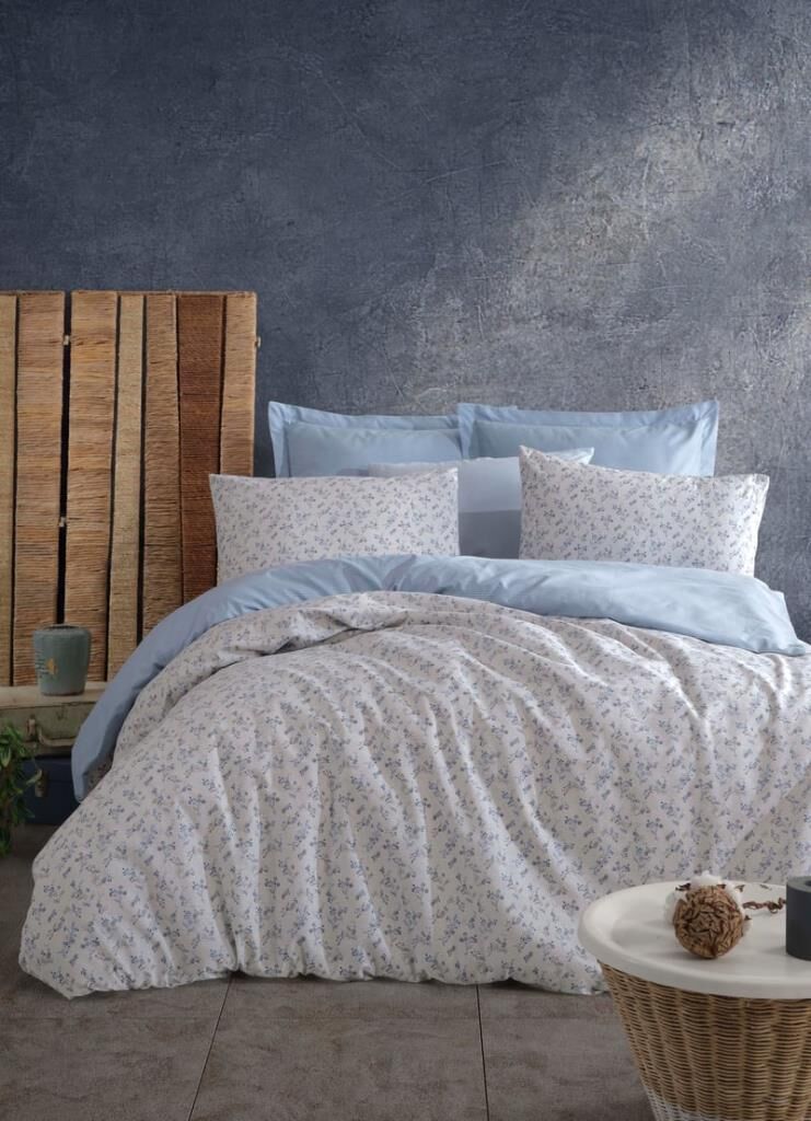 KARMEN İNDİGO ÇİFT KİŞİLİK NEVRESİM TAKIMI