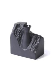 LICIA SİYAH SERAMİK VAZO 20X12X20CM