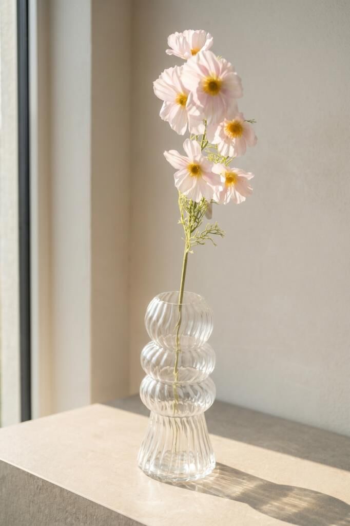 PEMBE KOZMOS TEK DAL YAPAY ÇİÇEK 77CM
