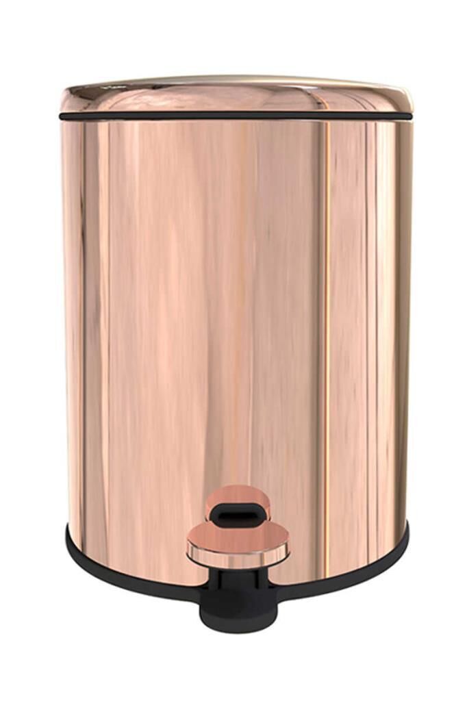 CİGO PEDALLI ÇÖP KOVASI ROSEGOLD 6LT