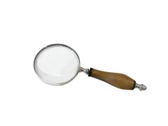 GÜMÜŞ KAHVE BÜYÜTEÇ 25CM