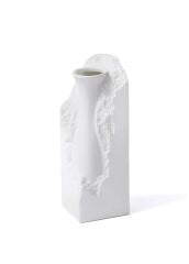 LICIA BEYAZ SERAMİK VAZO 9X9X26CM
