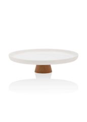 LIMOGES AHŞAP AYAK BEYAZ TABAK 27CM