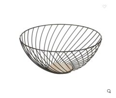 SİYAH METAL BOL KASE 28X12CM