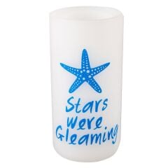 DENİZ YILDIZI DESENLİ LED MUM 15cm
