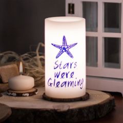 DENİZ YILDIZI DESENLİ LED MUM 15cm